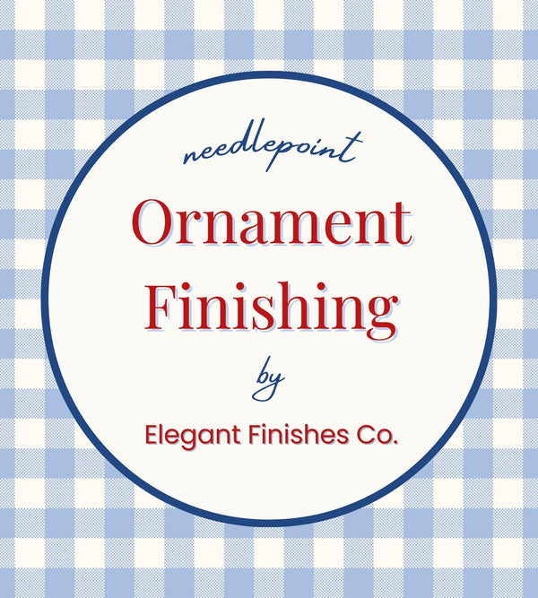 Needlepoint Ornament Finishing Service by Hand | Cross-Stitch Finishing | Quick TAT