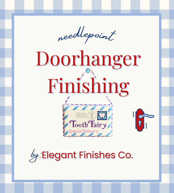 Needlepoint Doorhanger Finishing Service | Cross-Stitch Finishing | Quick TAT